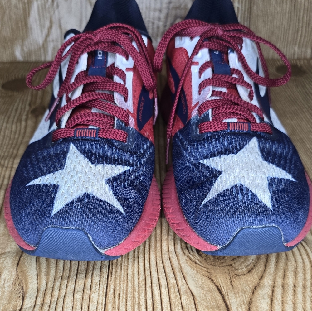 BROOKS Women's Launch 8 Running Sneaker Texas Flag Patriotic Size 6 - Picture 3 of 11